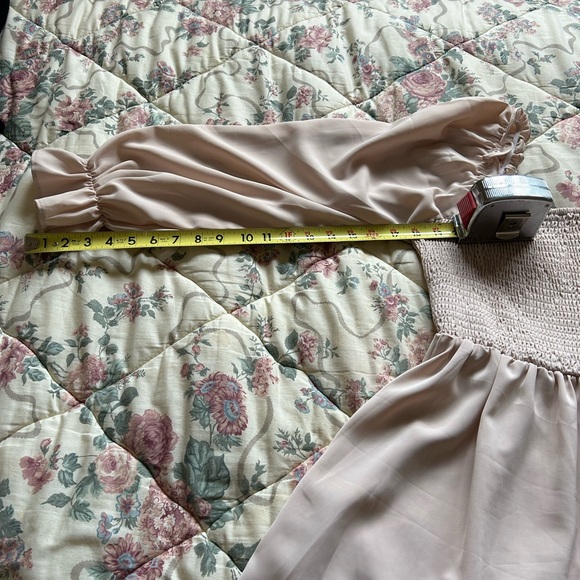 Elegant Blush Midi Dress - Picture 12 of 14